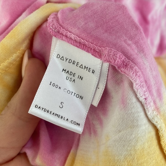 Daydreamer | Rainbow Tie-Dye Short Sleeve Tee with Led Zeppelin Graphic - Picture 5 of 6